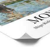 Ships Riding on the Seine at Rouen by Claude Monet Poster (Hoek)