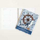 Ship's Steering Wheel And Shark Planner (Display)