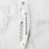 Ships Wheel Nautical Boat Zilver Grijs Kurkentrekker (Voorkant)