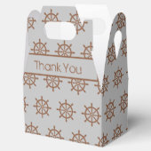 Ship's Wheel nautisch zijn partij gunst dank u Bedankdoosjes (Geopend)