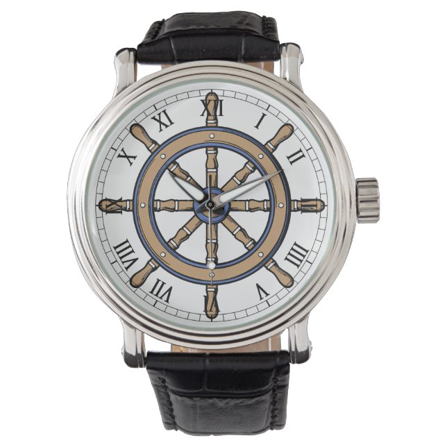 Ships Wheel Watch Horloge (Voorkant)