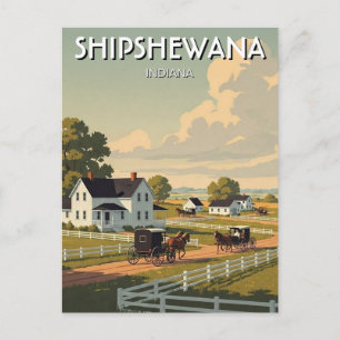 Shipshewana Indiana Amish County Briefkaart