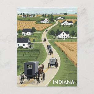 Shipshewana Indiana Amish County Briefkaart