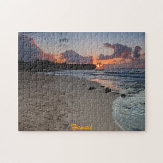Shipwreck Beach at Kauai Sunrise Puzzle Legpuzzel (Horizontaal)