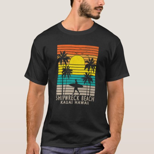 Shipwreck Beach Kauai Hawaii HI Hawaiian Island Su T-shirt (Voorkant)