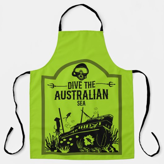 Shipwreck Diving Australië Schort (Voorkant)