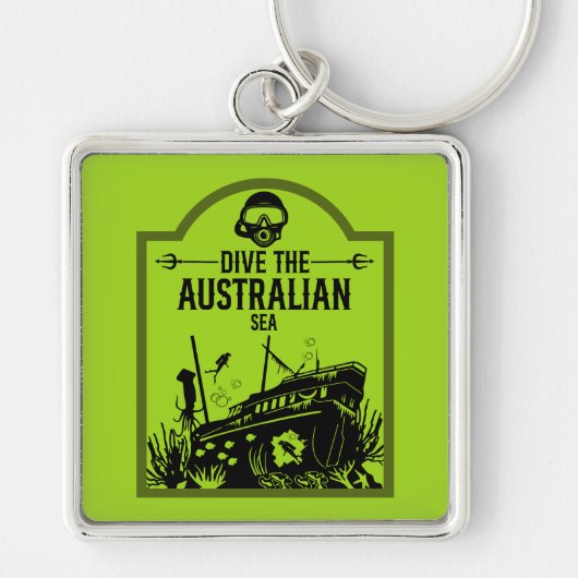 Shipwreck Diving Australië Sleutelhanger (Voorkant)