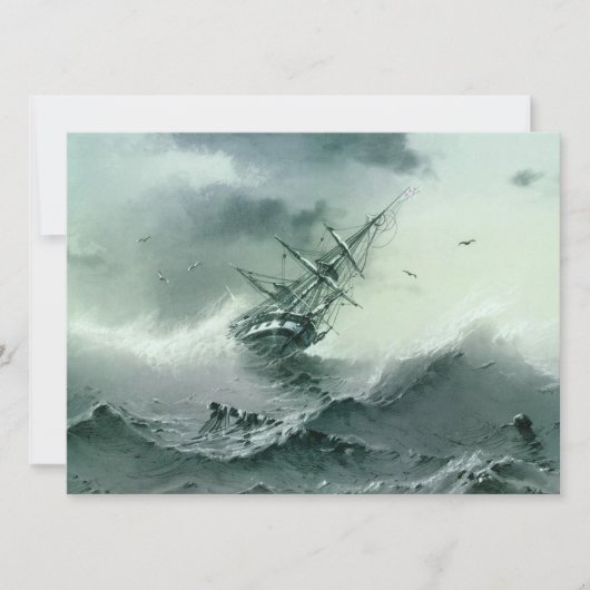 Shipwreck (door Ivan Aivazovsky) Kaart (Voorkant)