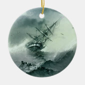 Shipwreck (door Ivan Aivazovsky) Keramisch Ornament (Voorkant)