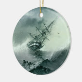 Shipwreck (door Ivan Aivazovsky) Keramisch Ornament (Links)