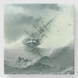 Shipwreck (door Ivan Aivazovsky) Stenen Onderzetter