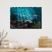 Shipwreck Fantasy door michelle Wilder Poster (Keuken)