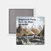 Shipwreck of The Astrolabe's Yawl Save-the-Date Magneet (Voorkant / Achterkant)