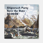 Shipwreck of The Astrolabe's Yawl Save-the-Date Magneet (Voorkant)