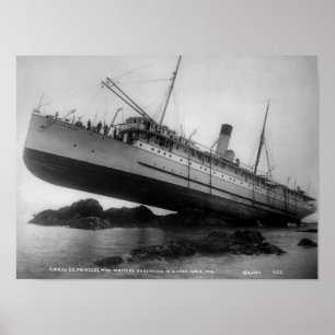 Shipwreck - SS Princess May - 5 augustus 1910 Poster