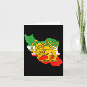 Shir o khorshid, Perzië, leeuw en zon Iran  Kaart