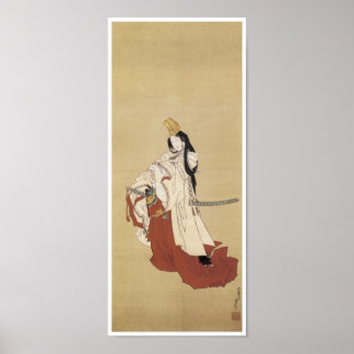 Shirabyoshi Dancer, Hokusai, 1820 Poster