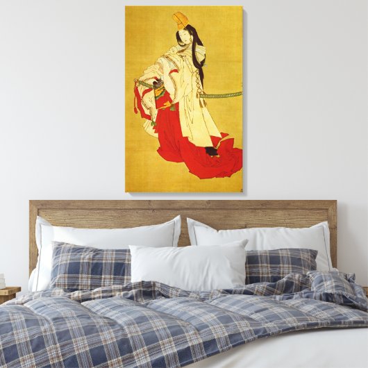 Shirabyōshi Hokusai Japanse Fine Art Canvas Afdruk (Insitu (Slaapkamer))