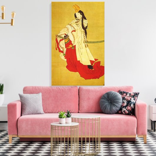 Shirabyōshi Hokusai Japanse Fine Art Canvas Afdruk (Insitu (Woonkamer))