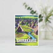 Shirakawa Gifu Japan Briefkaart (Staand voorkant)