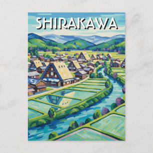 Shirakawa Gifu Japan Reizen Briefkaart