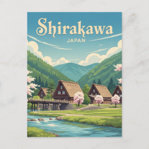 Shirakawa Gifu Japan Reizen Briefkaart