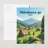 Shirakawa-go Japan Briefkaart (Voorkant / Achterkant)