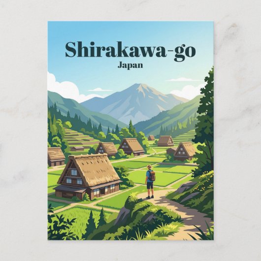 Shirakawa-go Japan Briefkaart (Voorkant)
