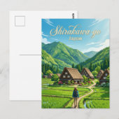 Shirakawa-go Japan Briefkaart (Voorkant / Achterkant)