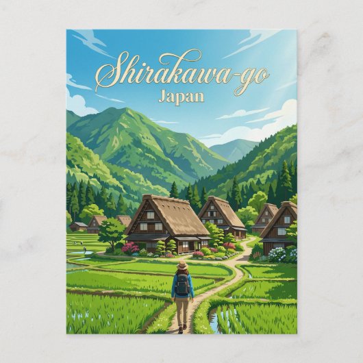 Shirakawa-go Japan Briefkaart (Voorkant)