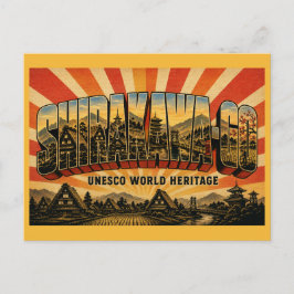 Shirakawa-go UNESCO Werelderfgoed Dorp Japan Briefkaart