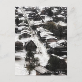 Shirakawago Sneeuwdorp Japan Reisbestemming Briefkaart