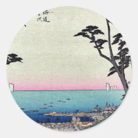 Shirasuka door Ando, Hiroshige Ukiyoe