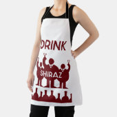 Shiraz wijn drinkers schort (Insitu)