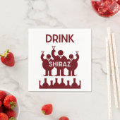 Shiraz wijn drinkers servet (Insitu)