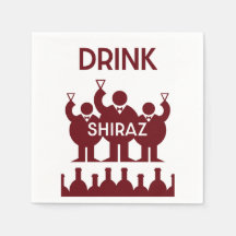 Shiraz wijn drinkers