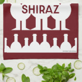 Shiraz wijn drinkers theedoek (Gevouwen)
