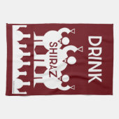 Shiraz wijn drinkers theedoek (Horizontaal)