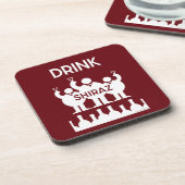 Shiraz Wijndrinkers Bier Onderzetter (Linkerzijde)