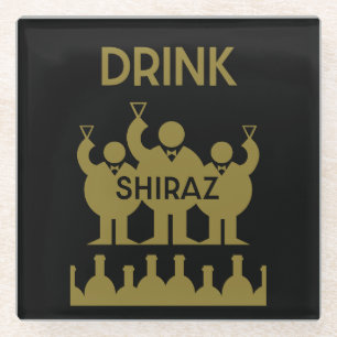 Shiraz Wijndrinkers Glazen Onderzetter
