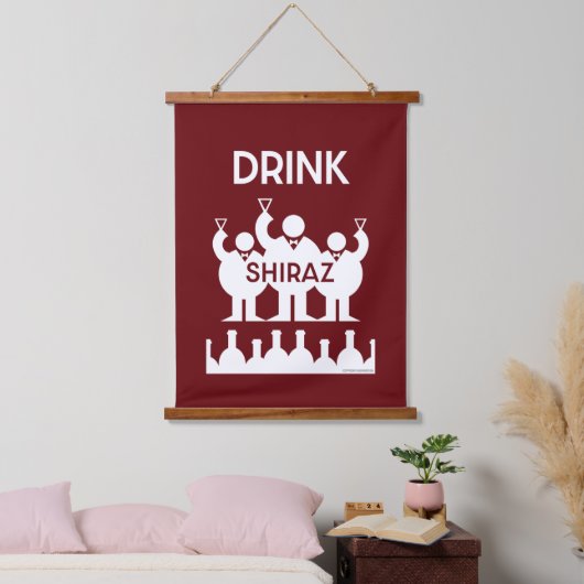 Shiraz Wijndrinkers Hangend Wandkleed (Slaapkamer)