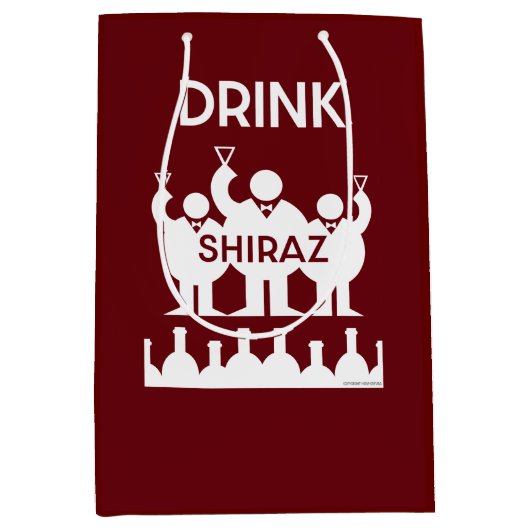 Shiraz Wijndrinkers Medium Cadeauzakje (Voorkant)