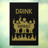 Shiraz Wijndrinkers Raamsticker (Vel 3)