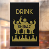 Shiraz Wijndrinkers Raamsticker (Vel 2)