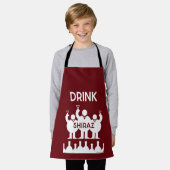 Shiraz Wijndrinkers Schort (Gedragen)