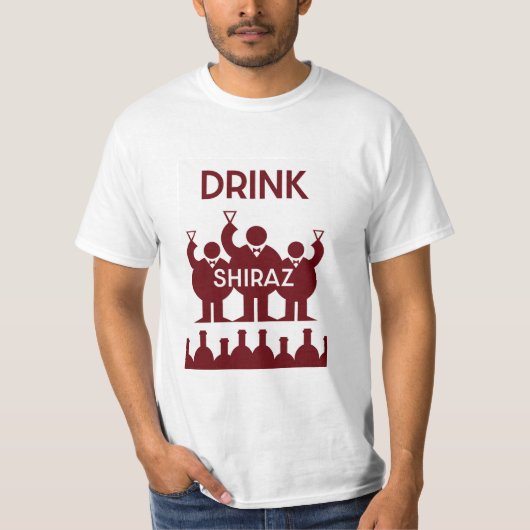 Shiraz Wijndrinkers T-shirt (Voorkant)