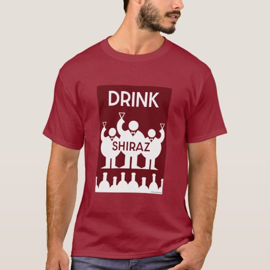 Shiraz Wijndrinkers T-shirt (Voorkant)