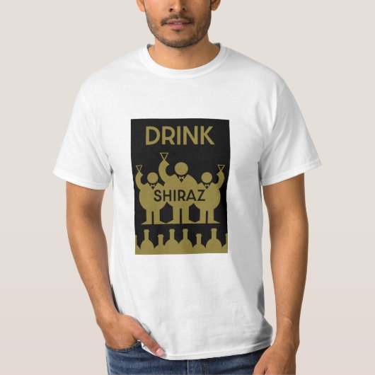 Shiraz Wijndrinkers T-shirt (Voorkant)