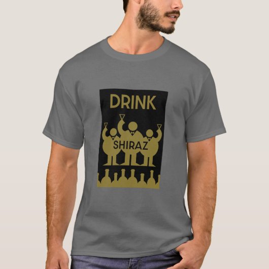 Shiraz Wijndrinkers T-shirt (Voorkant)