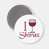 Shiraz Wine Lover Gifts Magneet (Voorkant / Achterkant)